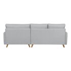 Sofá 4 Lugares Com Chaise Lado Direito 258cm Corino Geribá Ci