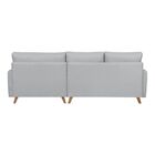 Sofá 4 Lugares Com Chaise Lado Direito 258cm Corino Geribá Ci