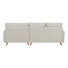 Sofá 4 Lugares Com Chaise Lado Esquerdo 258cm Courino Geribá