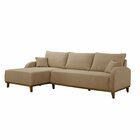 Sofá 4 Lugares Com Chaise Lado Esquerdo 300cm Em Linho Mercúr