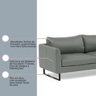 Sofá 4 Lugares Com Chaise Lado Esquerdo E Revestimento Em Cou