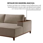 Sofá 4 Lugares Com Chaise Linho 270cm Grécia Cru