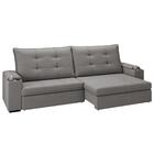 Sofá 4 Lugares Com Porta Copos Retrátil E Reclinável França L