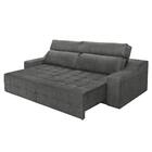 Sofá 4 Lugares Connect 2,30m Retrátil E Reclinável Suede Amas