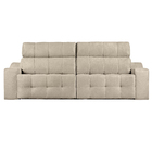 Sofá 4 Lugares Connect Retrátil E Reclinável Suede Amassado -