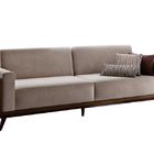 Sofá 4 Lugares Cru Em Veludo 2,40m Séfora