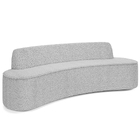 Sofá 4 Lugares Curvo Sala De Estar Living Cancún D02 Bouclê C