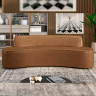 Sofá 4 Lugares Curvo Sala De Estar Living Cancún D02 Couríssi