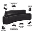 Sofá 4 Lugares Curvo Sala De Estar Living Cancún D02 Couríssi