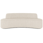 Sofá 4 Lugares Curvo Sala De Estar Living Cancún D02 Linho Cr