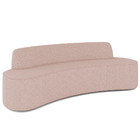 Sofá 4 Lugares Curvo Sala De Estar Living Cancún D02 Linho Ro