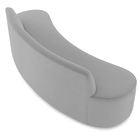 Sofá 4 Lugares Curvo Sala De Estar Living Cancún D02 Veludo C