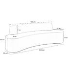 Sofá 4 Lugares Curvo Sala De Estar Living Cancún D02 Veludo C