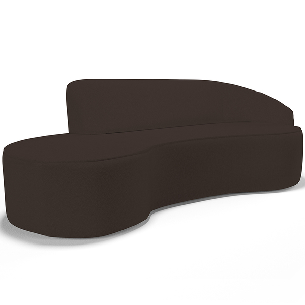 Sofá 4 Lugares Curvo Sala De Estar Living Firenze Direito D02