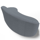 Sofá 4 Lugares Curvo Sala De Estar Living Firenze Direito D02