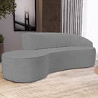 Sofá 4 Lugares Curvo Sala De Estar Living Firenze Direito D02