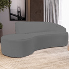 Sofá 4 Lugares Curvo Sala De Estar Living Firenze Direito D02