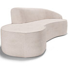 Sofá 4 Lugares Curvo Sala De Estar Living Firenze Direito D02