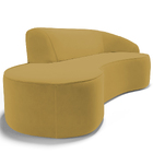 Sofá 4 Lugares Curvo Sala De Estar Living Firenze Direito D02