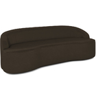 Sofá 4 Lugares Curvo Sala De Estar Living Lótus D02 Corino Ma