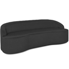 Sofá 4 Lugares Curvo Sala De Estar Living Lótus D02 Corino Pr