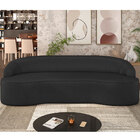 Sofá 4 Lugares Curvo Sala De Estar Living Lótus D02 Corino Pr