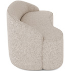 Sofá 4 Lugares Curvo Sala De Estar Living Lótus D02 Linho Beg