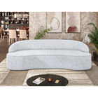 Sofá 4 Lugares Curvo Sala De Estar Living Lótus D02 Linho Cin