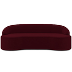 Sofá 4 Lugares Curvo Sala De Estar Living Lótus D02 Veludo Ma