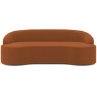 Sofá 4 Lugares Curvo Sala De Estar Living Lótus D02 Veludo Te