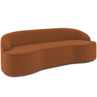 Sofá 4 Lugares Curvo Sala De Estar Living Lótus D02 Veludo Te