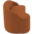 Sofá 4 Lugares Curvo Sala De Estar Living Lótus D02 Veludo Te