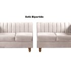 Sofá 4 Lugares Decoração Retrô Clássico Realeza Chesterfield