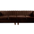 Sofá 4 Lugares Decoração Retrô Clássico Realeza Chesterfield