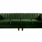 Sofá 4 Lugares Decoração Retrô Clássico Realeza Chesterfield