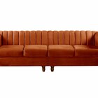Sofá 4 Lugares Decoração Retrô Clássico Realeza Chesterfield