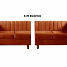 Sofá 4 Lugares Decoração Retrô Clássico Realeza Chesterfield