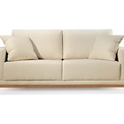 Sofá 4 Lugares Fixo Living Bellagio Linho Bege Claro 2,5m