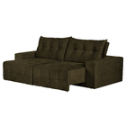 Sofá 4 Lugares Florença Retrátil E Reclinável Suede Amassado -