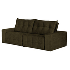 Sofá 4 Lugares Florença Retrátil E Reclinável Suede Amassado -