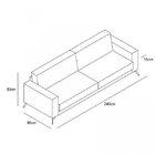 Sofá 4 Lugares Fly  Cinza Claro/cinza Chumbo