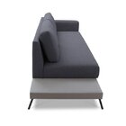 Sofá 4 Lugares Game Living Contemporâneo Cinza Claro/cinza Ch