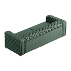 Sofá 4 Lugares Gênova 280cm Couro Verde - Gran Belo