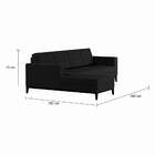 Sofá 4 Lugares Happy Com Chaise Esquerdo Pés E Base Em Madeir