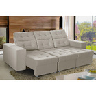 Sofá 4 Lugares Itália Plus 2,25m Retrátil, Reclinável, Com 2