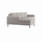 Sofá 4 Lugares Joy Com Chaise Esquerdo Pé Palito Linho Cotton