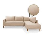 Sofá 4 Lugares Larimar 280 Cm X 184 Cm  Bege