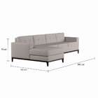 Sofá 4 Lugares Leave Com Chaise Esquerdo Pés E Base Em Madeir