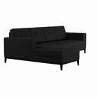 Sofá 4 Lugares Live Com Chaise Esquerdo Pés E Base Em Madeira