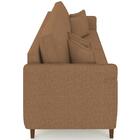 Sofá 4 Lugares Living 252cm Pé Madeira Zoe Linho Terracota Z0